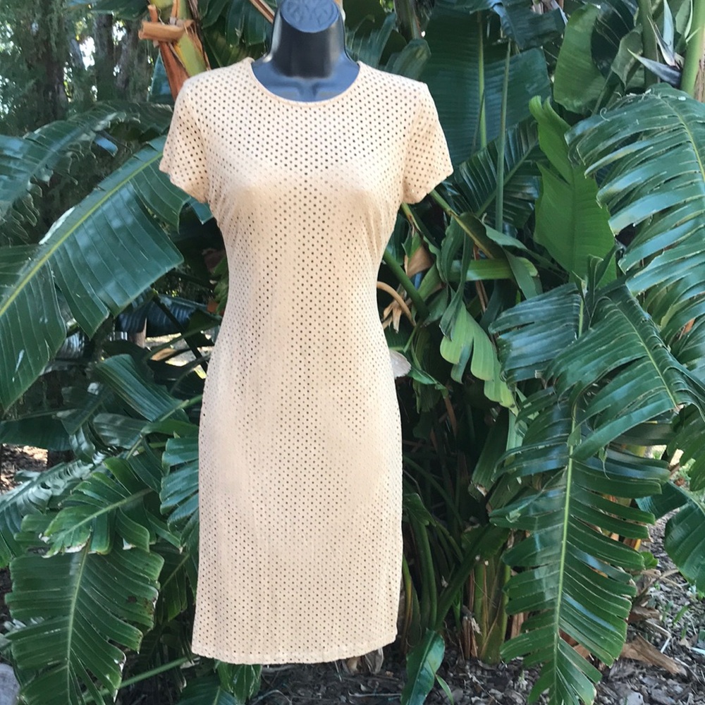 Bisou bisou faux leather dress